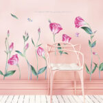 SK9330 Flower Painting Sticker Home Decorative Sticker Wall Sticker DIY Sticker | Sticker decor, Wall stickers, Flower wall stickers - Image 2
