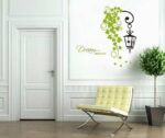 ay7183 street leaves wall decal wallsticker decoration 50x70cm - Image 6