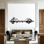 Mountain Landscape Nature Car Wall Sticker Camping Explore Travel Hill Mountain Wall Decal Kids Room Vinyl Decor - Image 2