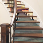 Fashion 12piece installation stair sticker, promenade, sunset, ocean, waterfall, street style waterproof can remove stair sticker JF5602 Single sheet layout size:97 * 17cm(Approx.) - Image 4