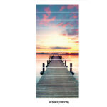 Fashion 12piece installation stair sticker, promenade, sunset, ocean, waterfall, street style waterproof can remove stair sticker JF5602 Single sheet layout size:97 * 17cm(Approx.) - Image 7