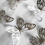 3D Gold Wall Stickers Butterfly Wall Sticker Metal Hollow 3D Butterfly Fridge Stickers Home Party Wedding Decor 12pcs  btsrdkw8c-9 - Image 3