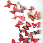 12 Pcs 3D Butterfly single lear Wall Stickers PVC Children Room Decal Home Decoration Decor - Image 2