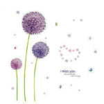 Flowers wall stickers - Dandelions - Butterflies ay7129 - Image 4