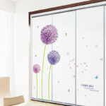 Flowers wall stickers - Dandelions - Butterflies ay7129 - Image 3