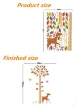 JM7187 High quality cute wall stickers tree kids height measure sticker for baby room/nursery 60*90 cm - Image 3