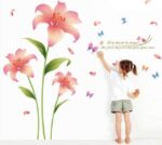 Living room wall creative floral stickers XL8135 rain flower removable wall stickers - Image 11