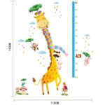 [Fundecor] cartoon Giraffe height measure wall stickers for children decals diynursery room interior wall decoration - Image 4