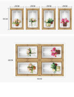 Sk9083 3D Simulation Vase Wall Sticker - Image 4