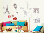 Wall Sticker I Love Paris PVC Wall Paper Removeable Wall Decor Ay9104 - Image 3