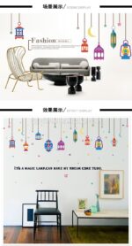 SK9148 Nursery Kids Room Decor Wall Decal Colorful Magic Lamp Sticker - Image 3