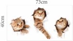 3D Cute Cat Wall Stickers xh6215 - Image 6