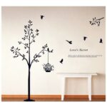 Family Tree Decal High Quality Quiet Life Engraving Wall Sticker Home aSecret Love Quotes Bird Cage Picture Wall Art Paper  AY-9064 – Online Shopping Pakistan, Nail Art in Pakistan, Wall Stickers - Image 2