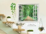 AY823 Free shipping 3D View Window Decal Family Tree Wall Sticker Art Mural Wall Poster Parlor Kids Home Decor - Image 7