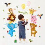 RELIZA WALL STICKER ANIMAL ANIMAL KIDS ZOO LION WALL STICKER XL8207 - Image 5