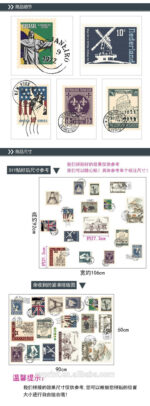SK9169 Travel The World Famous City Home Decorative Removable Wall Decal DIY Travel Stamps Stickers - Image 5