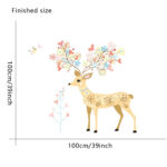 WoW Wall Stickers Colorful Dear Wall Removable Sticker JM7239 - Image 2
