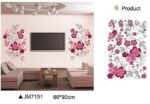 Removable Vinyl Wall Stickers Flowers Living Room TV/Sofa Background Home Decoration Wall Decals 60*90cm JM7151 - Image 11