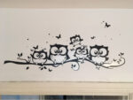 Aqm024  ANIMAL PRINT OWL WALL STICKERS *IN STOCK (SPECIAL PREBOOK) - Image 2