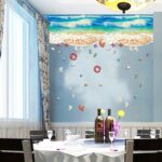 The SK9174N blue beach nano waterproof and oil-proof wall is attached to the porch bedroom floor seamless patchwork sticker PVC - Image 8