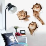 3D Cute Cat Wall Stickers xh6215 - Image 3