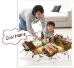 3D stereo decoration wall breaking home personalized wall sticker AY9255 remove wall stickers - Image 10