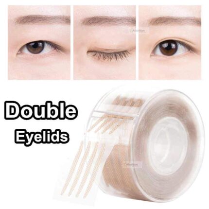 600pcs Eye Lift Strips Double Eyelid Tape Clear Gray Eyelid Stripe Big Eyes Invisible Double Fold Eyelid Sticker Makeup Tool