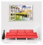 Wall sticker Jendela Tebing Pohon XL8022H (90x60) Stiker Dinding - Image 9