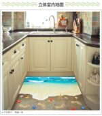 Creative 3D Beach Vinyl Wall Sticker Funny Realistic Art Floor Decals for Kids Rooms Bathroom Home Decor Waterproof XL8300 - Image 6