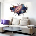 SK9066A 3D Space,The astronauts decorative wall stickers /wall decal - Image 5