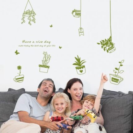 Hanging Plant Wall Sticker size 50x70 xh4305