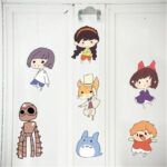 Hayao Miyazaki Animation Ghibli Totoro Wall Sticker Cartoon My Neighbor Totoro Wallpaper Kids Room Home Decor Anime Wall Art - Image 2