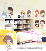 Hayao Miyazaki Animation Ghibli Totoro Wall Sticker Cartoon My Neighbor Totoro Wallpaper Kids Room Home Decor Anime Wall Art - Image 3
