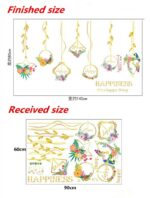 SK9351 Flower Hanging Basket Living Room Bedroom Background Decorative Wall Sticker - Image 6