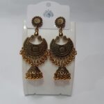 Golden Bali with jhumki style earring