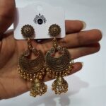 Golden Bali with jhumki style earring - Image 2