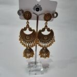 Golden Bali with jhumki style earring - Image 4