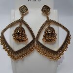 Antique gold jhumki earring