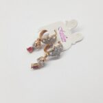 Earring golden latcan