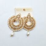 Golden earring for party wear - Image 2