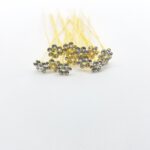 Hair styling pins golden