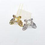Butterfly hair pins golden silver - Image 2