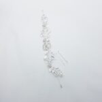 Hair styling clip silver