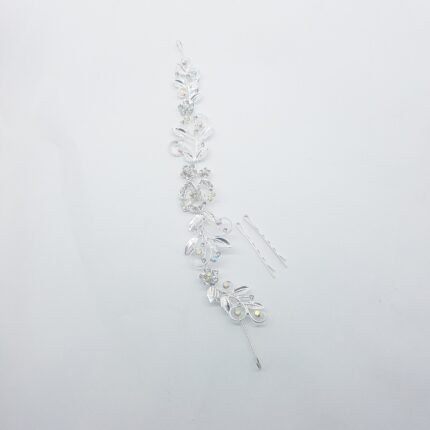 Hair styling clip silver