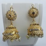 Jhumki golden pearl