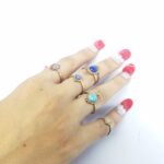 Antique GolDeN StOne fiVe RInG