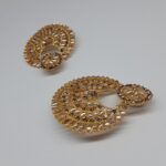 Copper Kundan earings - Image 3