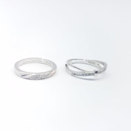 Pair silver ring