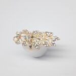 Beautiful stylish ring golden Polki