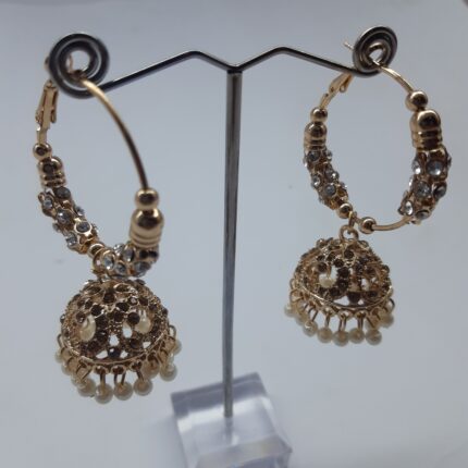 Metal Bali Jhumki golden
